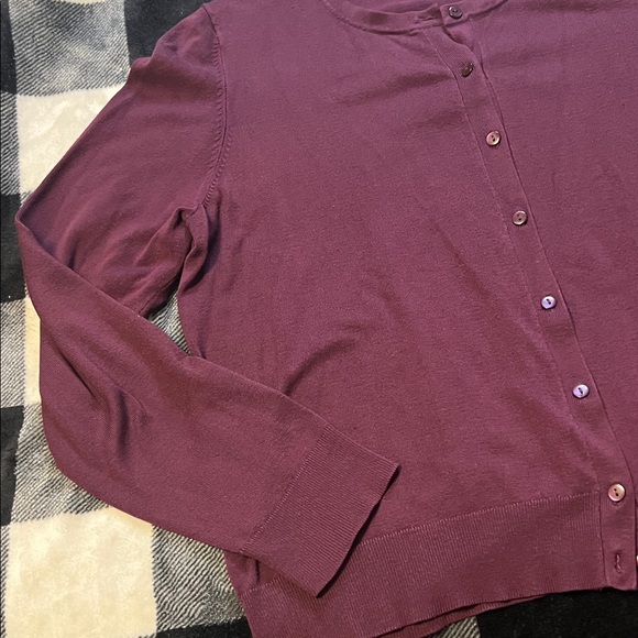 Time & Tru Metropolis Burgundy Cardigan size XXL (20) - Picture 2 of 10